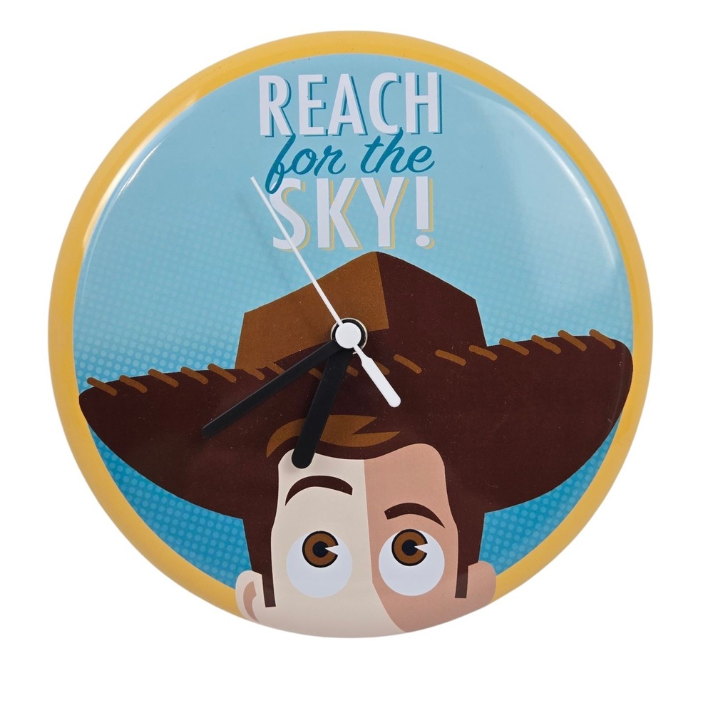 Hallmark Disney Pixar Toy Story Woody 8" Wall Clock Reach For The Sky